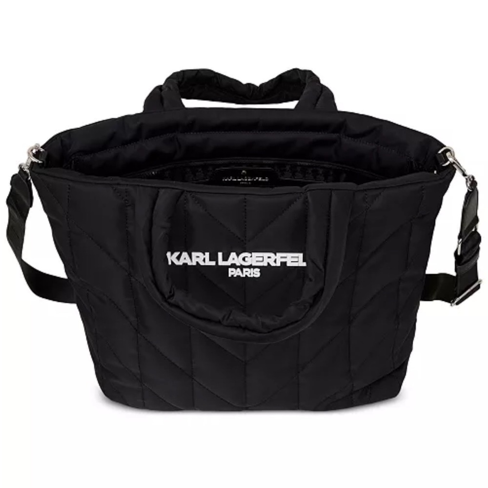 Karl Lagerfeld Paris Voyage quilted nylon tote/crossbody bag NWT retail$198